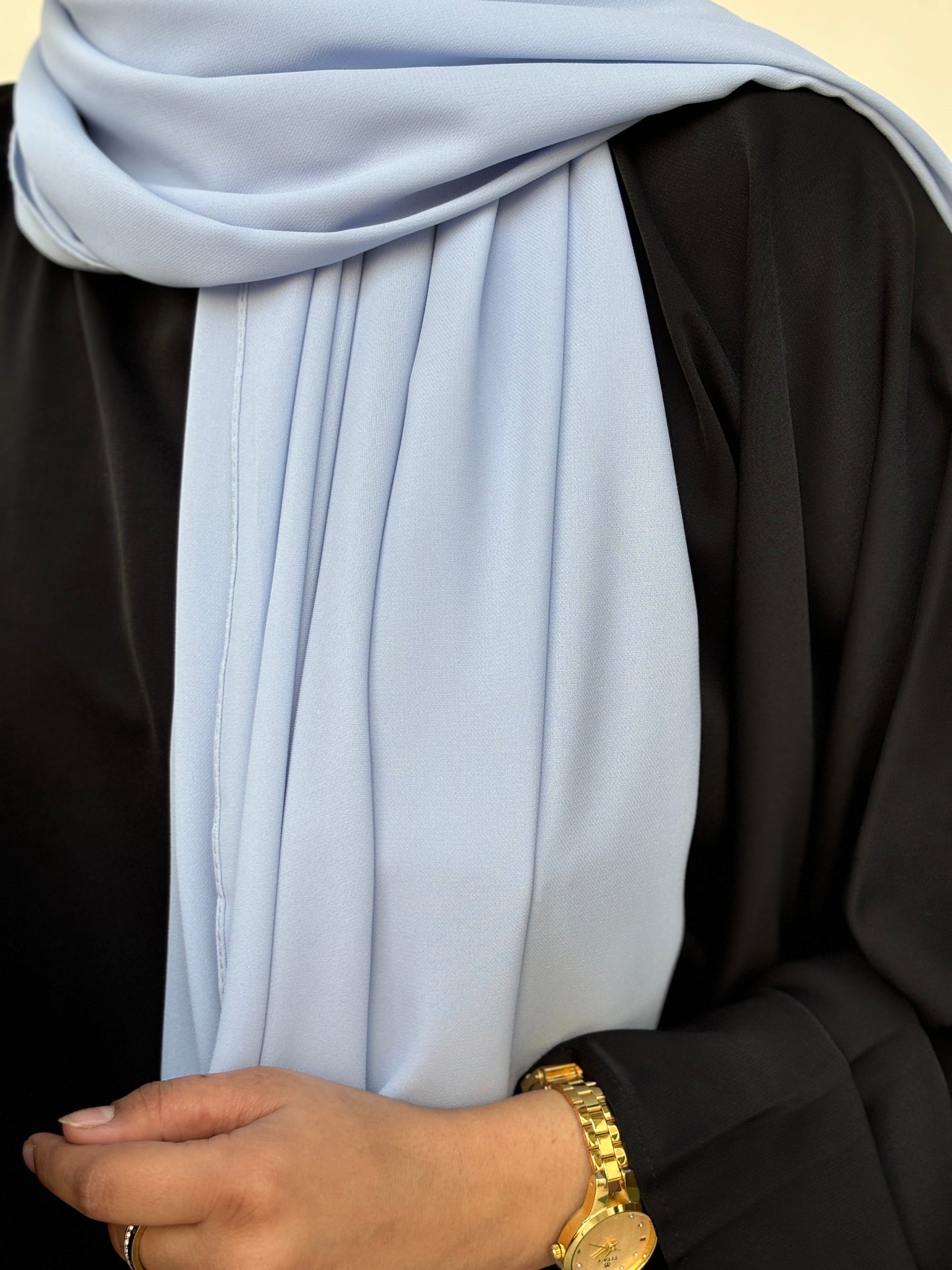 Medina Silk Hijab - Pastel Blue - Mawdeest 