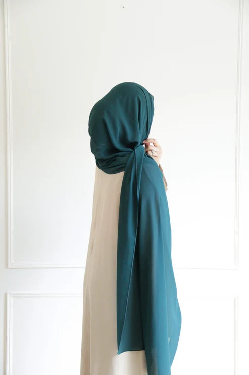 Premium chiffon fabric hijab set – soft texture by Mawdeest