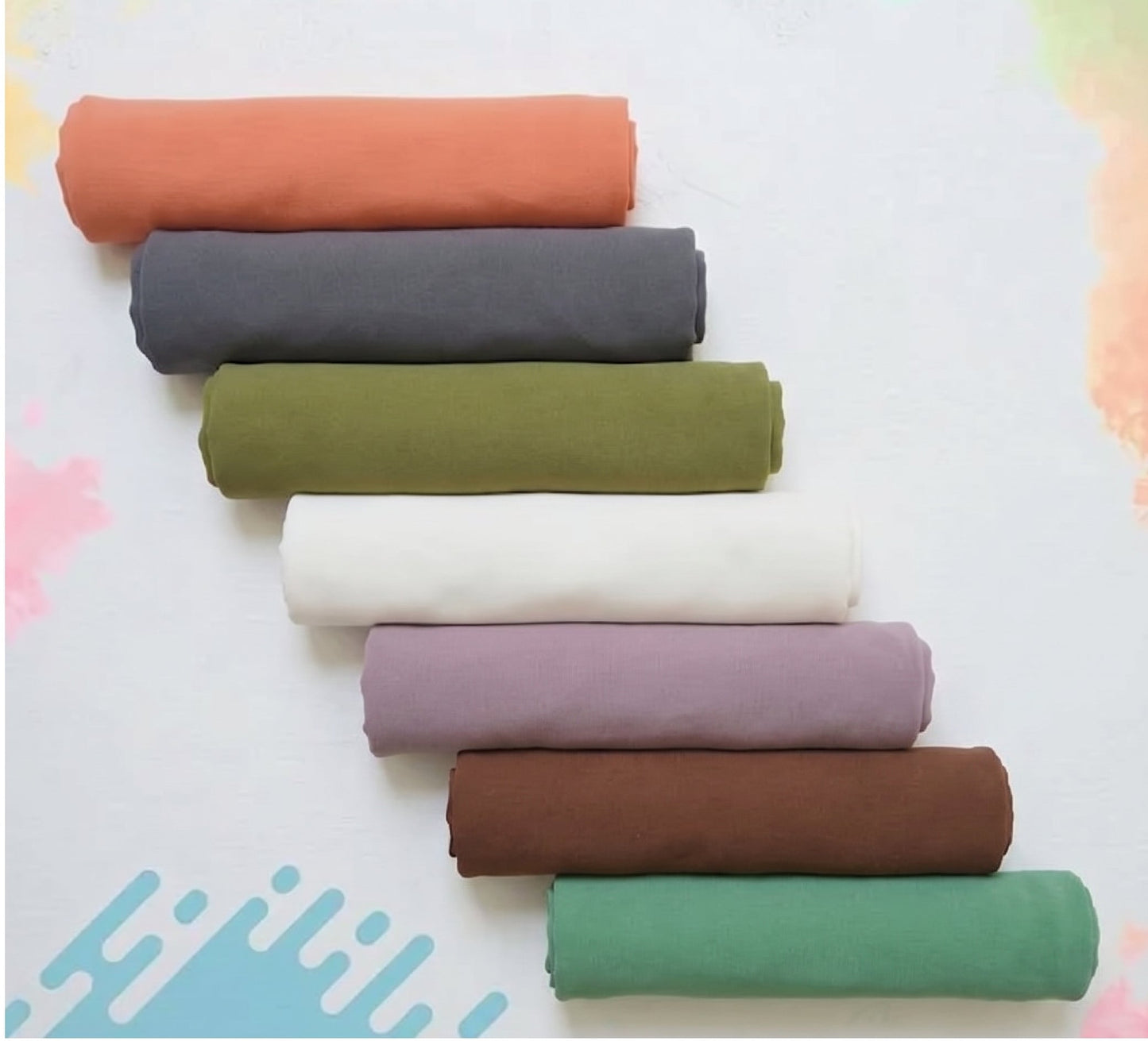 Premium chiffon fabric hijab set – soft texture by Mawdeest