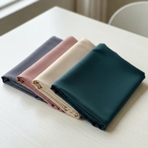 Premium chiffon fabric hijab set – soft texture by Mawdeest
