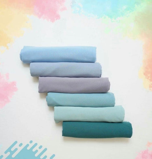 Soft blue chiffon hijab set for Muslim women – Mawdeest elegant collection