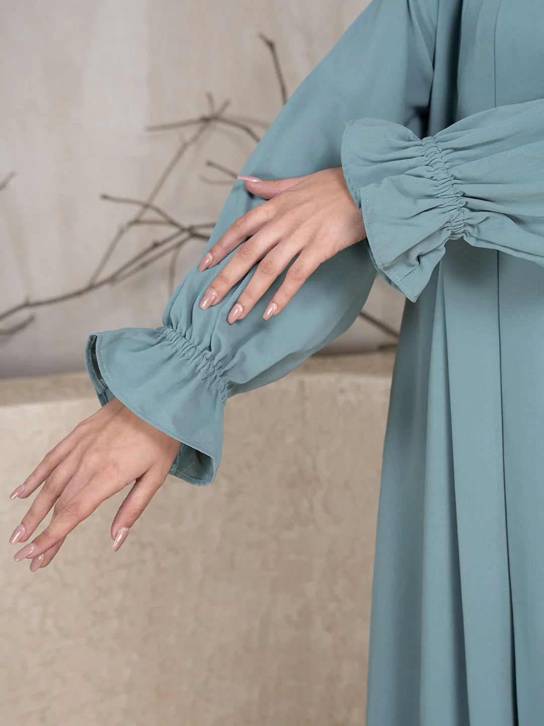 Blue - khimar set by Mawdeest 