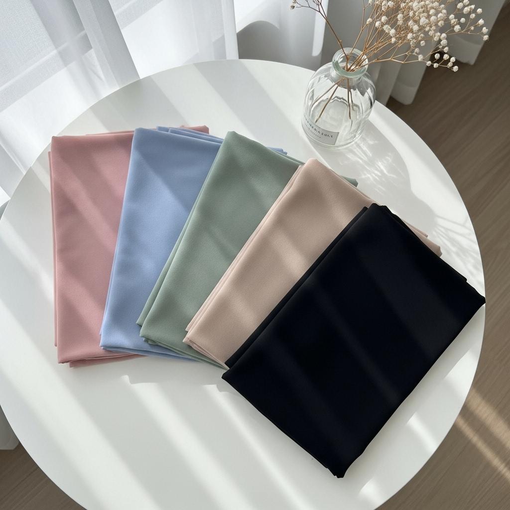 Soft chiffon hijab set for Muslim women – Mawdeest elegant collection