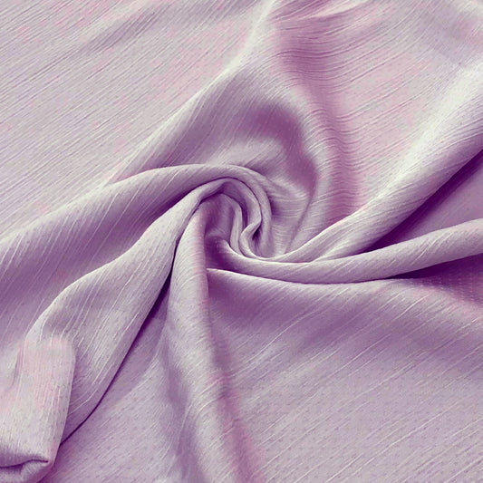 Satin Silk Textured Hijab - Lavender - Mawdeest