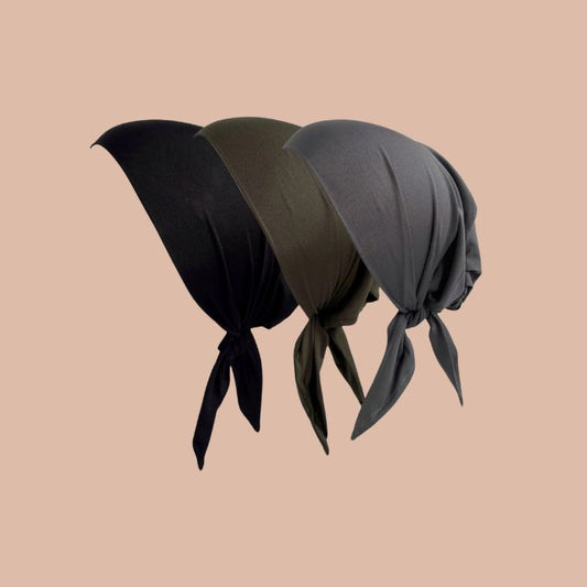Adjustable Hijab Cap - Pack of Three - Mawdeest