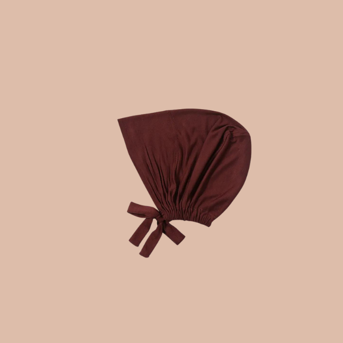 Adjustable Hijab Cap - Maroon - Mawdeest 