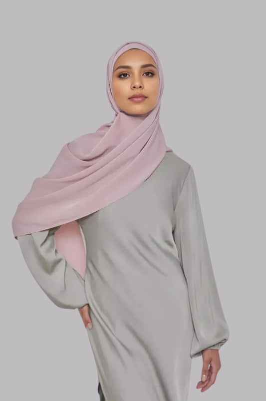 Medina Silk Hijab - Pink