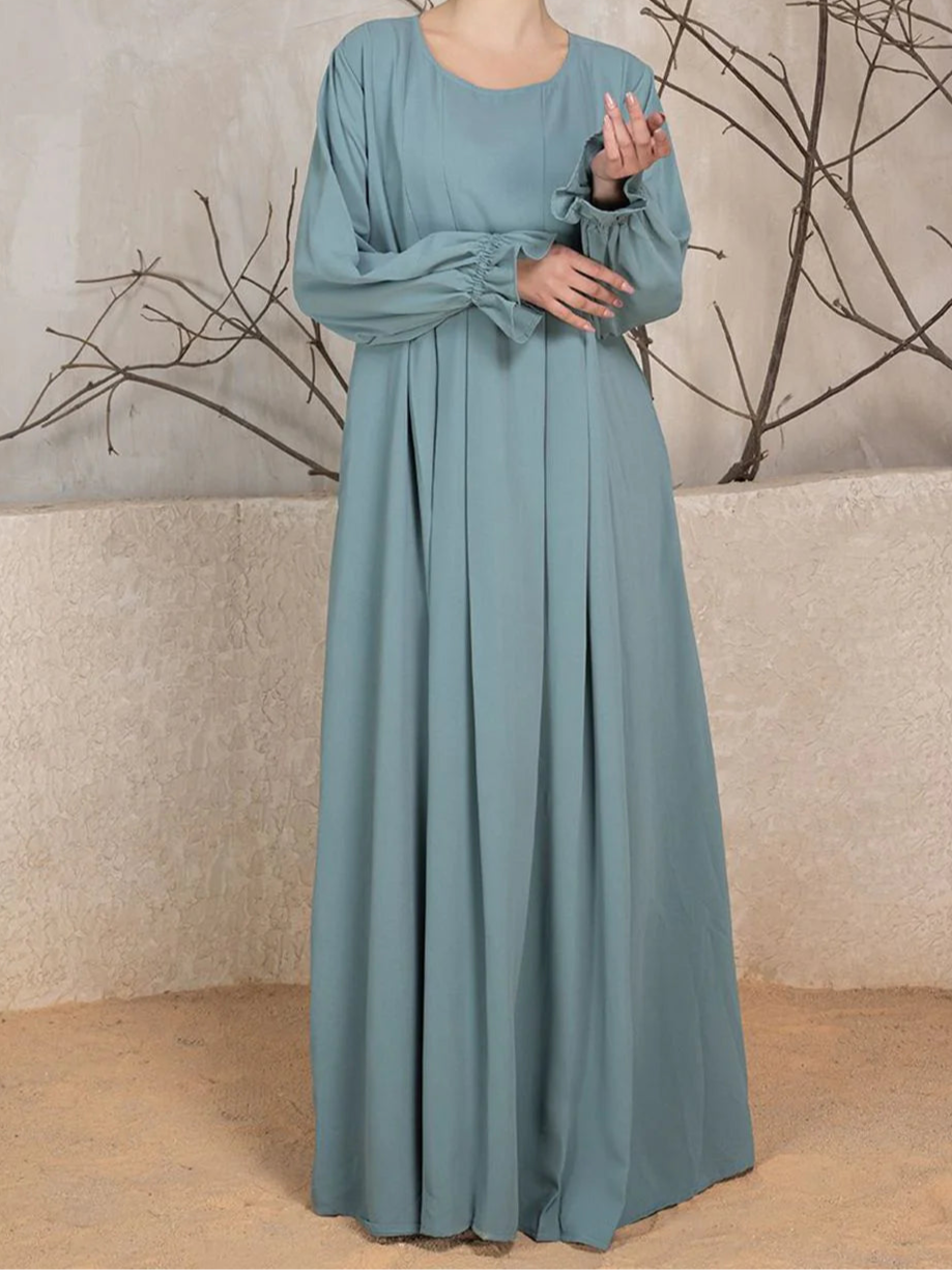 Blue - khimar set by Mawdeest 