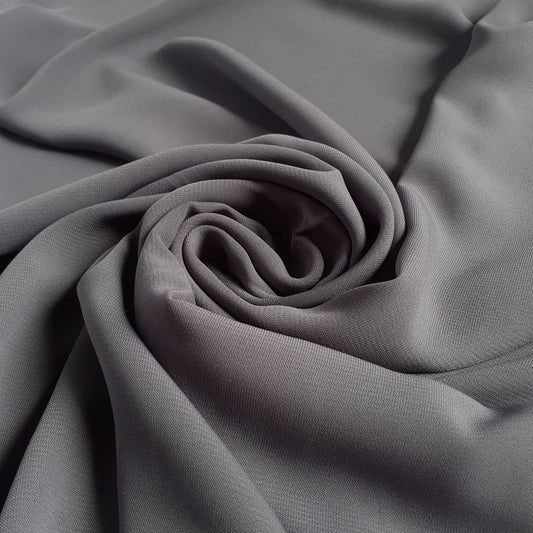 Medina Silk Hijab - Light Grey