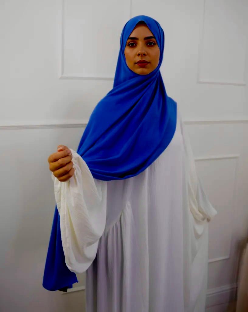 Medina Silk Hijab - Royal Blue