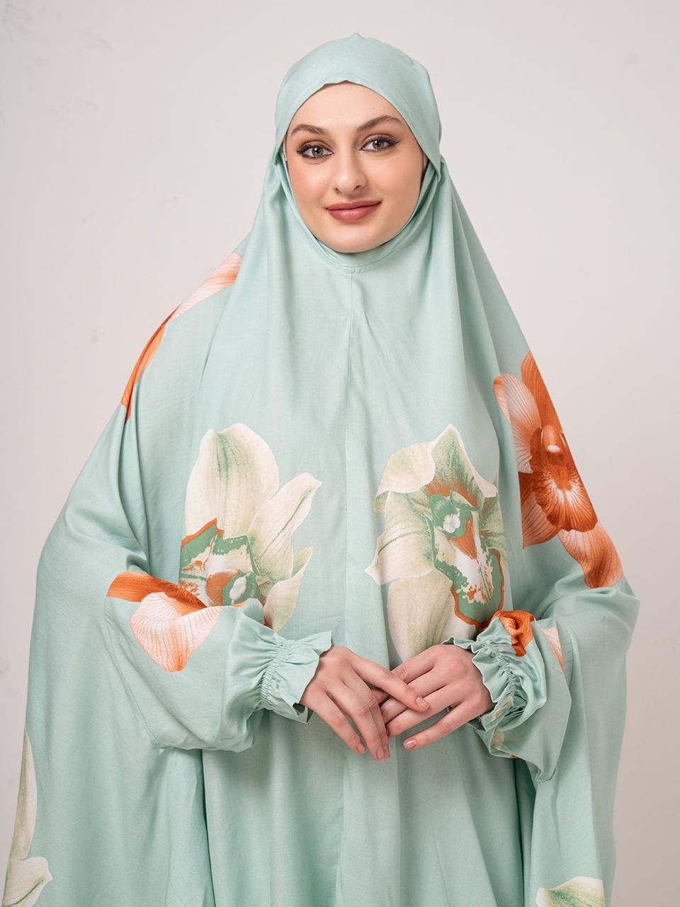 Blue Floral Embrace Nemaz Dupatta