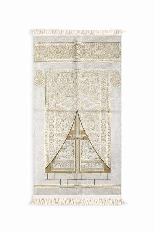 Off White Noor Lantern Janamaz (Prayer Mat) - Made in Turkey