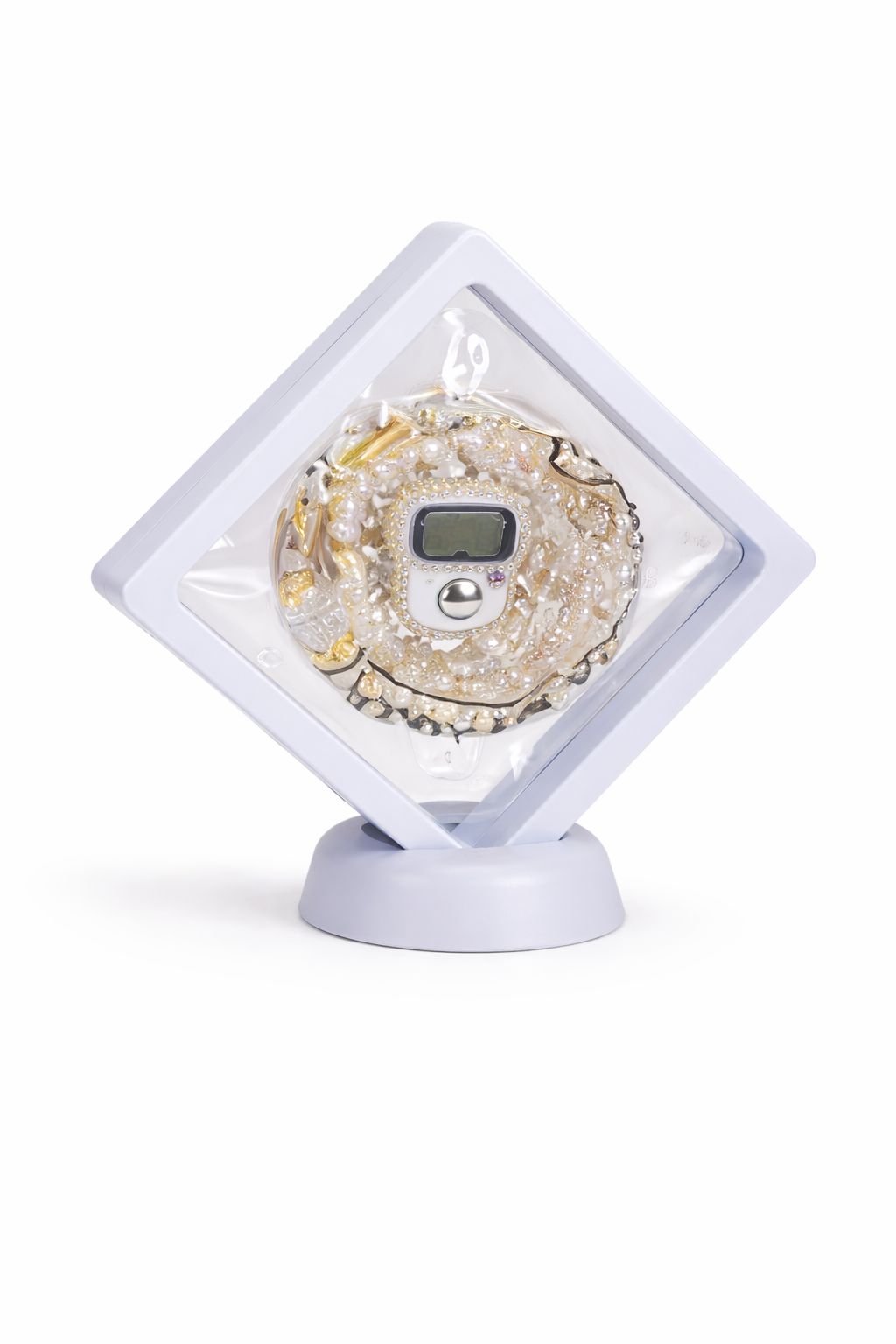 Prayer Beads with Digital Tasbih Counter White – Islamic Gift Set