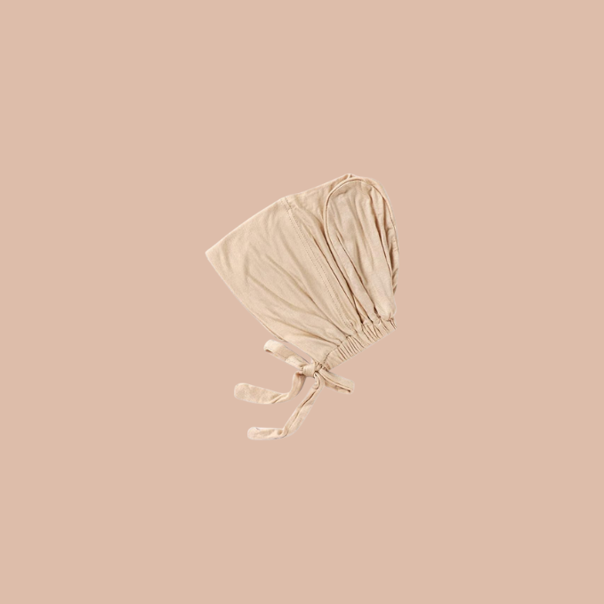 Beige nude adjustable hijab cap soft breathable stretch undercap for women inner cap