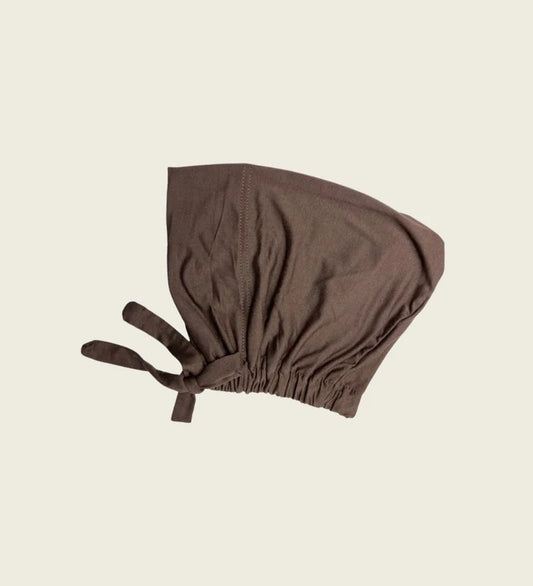 Adjustable Hijab Cap -  Brown