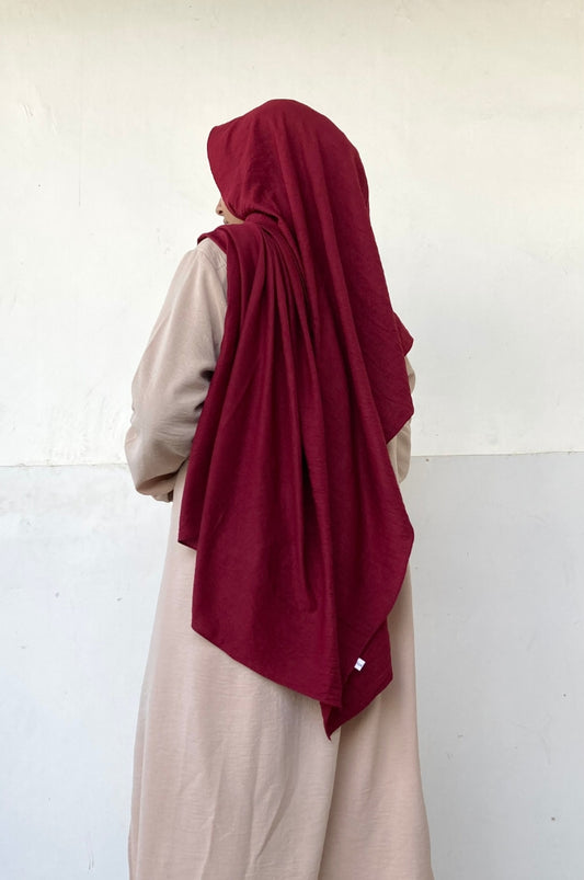 Malaysian Cotton Hijab - Cherry - Mawdeest 