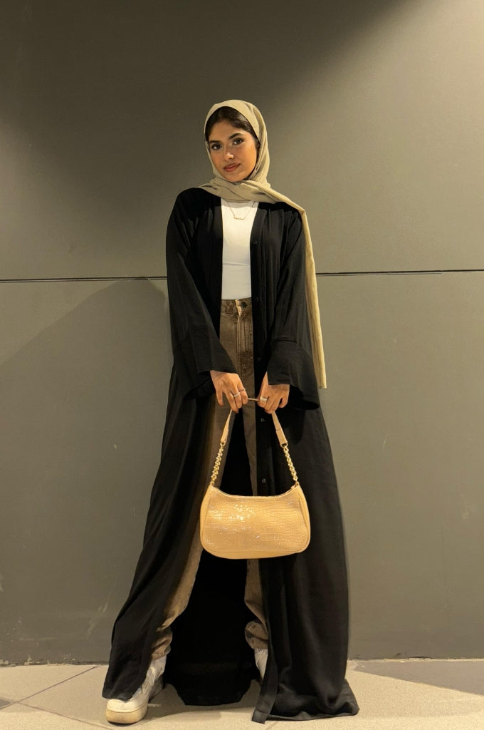 classic black abaya for women buy online India premium modest wear Islamic abaya