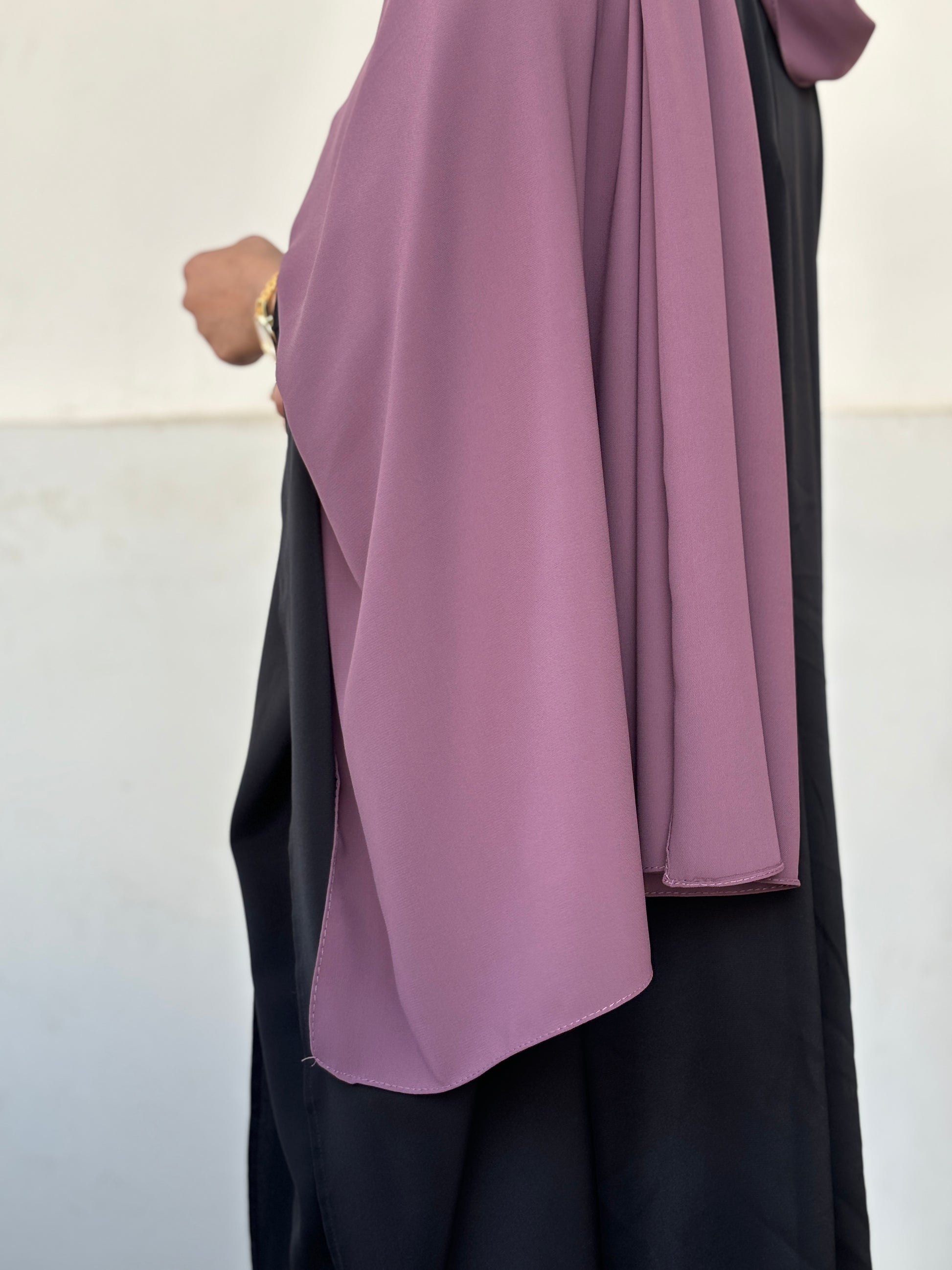 Medina Silk Hijab - Grape Purple - Mawdeest 