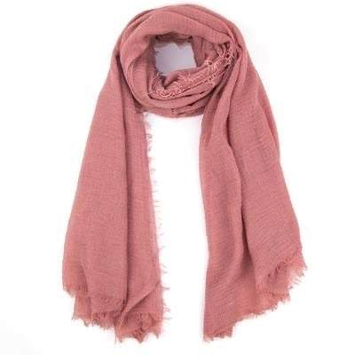 Cotton Crinkle Hijab - Rose Pink - Mawdeest