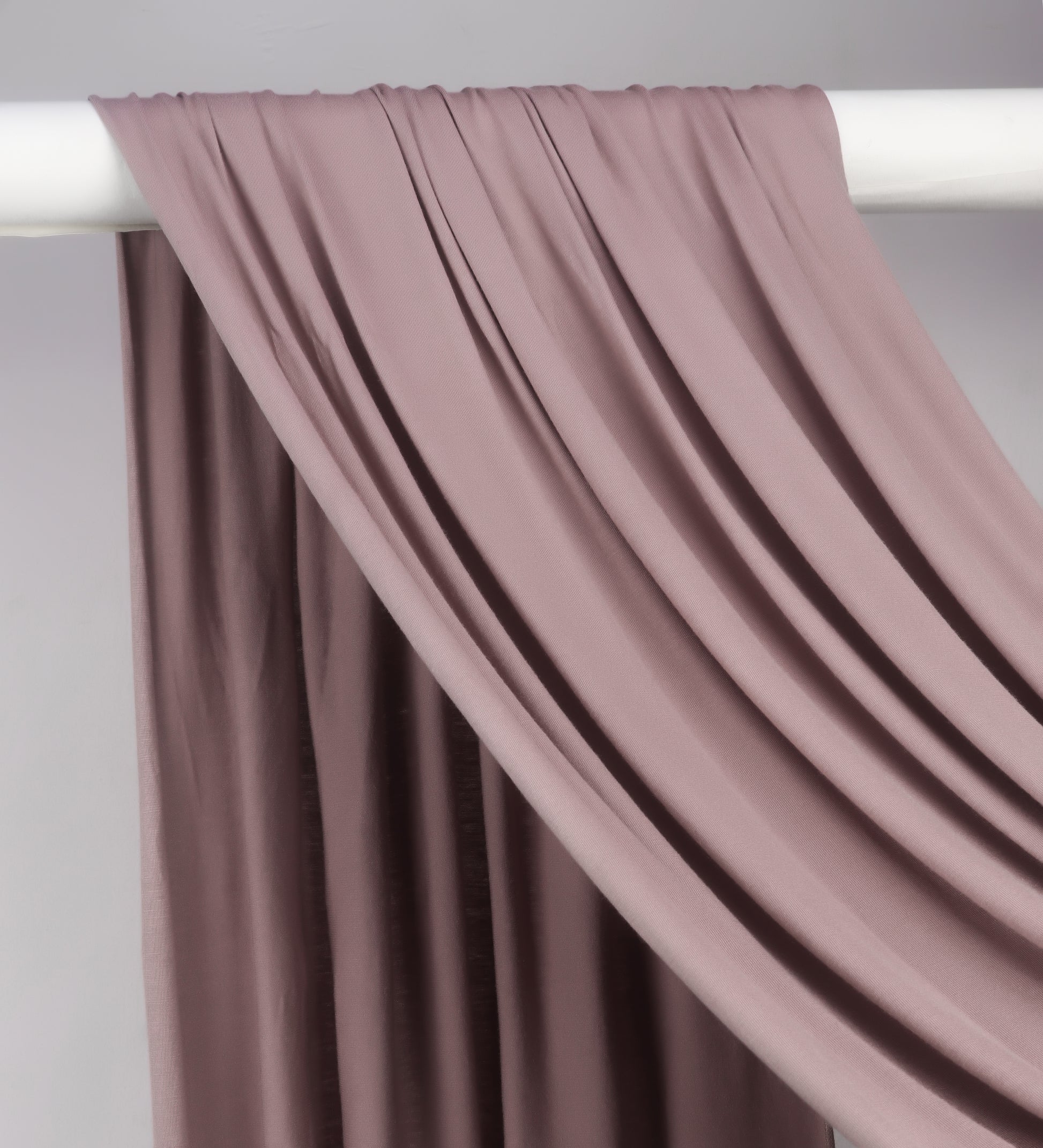 Premium jersey hijab in old rose, soft feminine stretch modest hijab Mawdeest