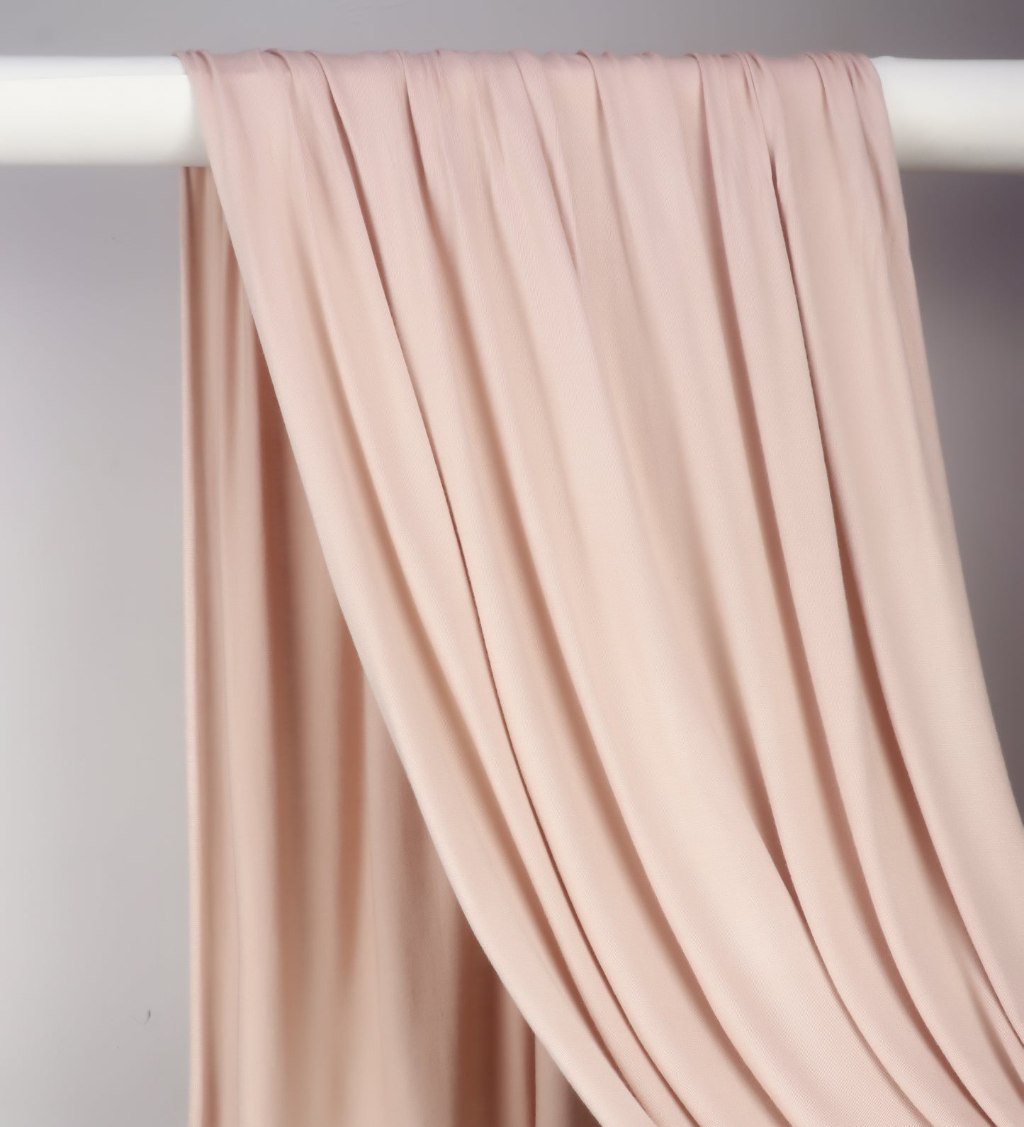 Premium jersey hijab in powder nude, soft neutral breathable hijab Mawdeest