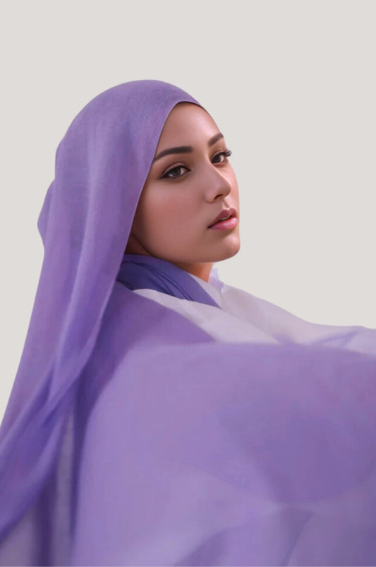 Lavender modal hijab for women – lightweight breathable soft premium scarf Mawdeest India

