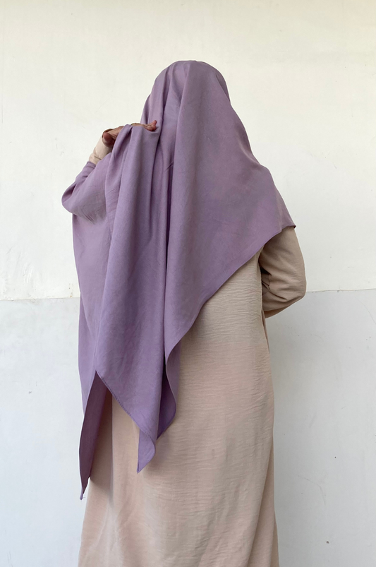 Malaysian Cotton Hijab - Light Lavender - Mawdeest