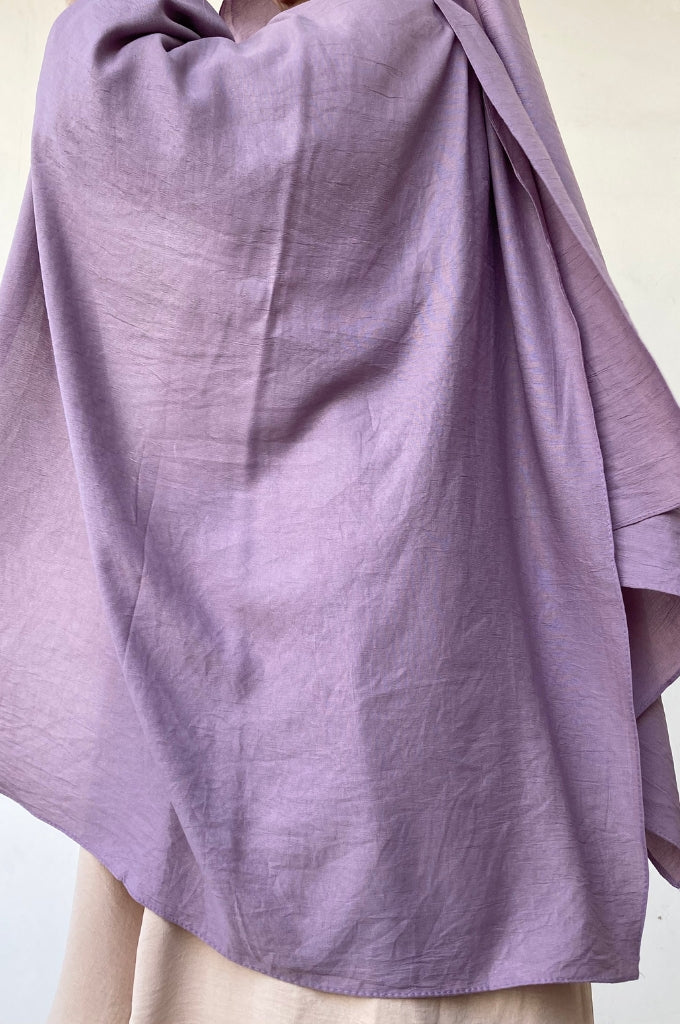 Malaysian Cotton Hijab - Light Lavender - Mawdeest