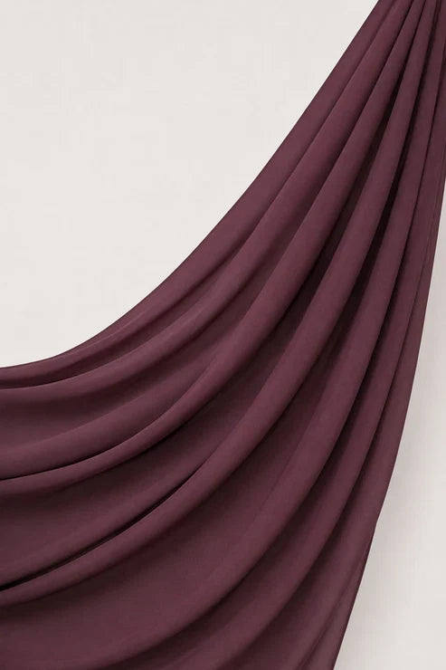 Premium chiffon fabric hijab set – soft texture by Mawdeest