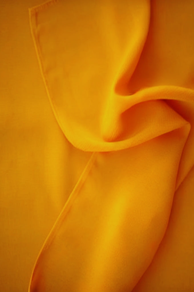 Marigold Turkish chiffon hijab – warm vibrant flowy hijab for modest wear India
