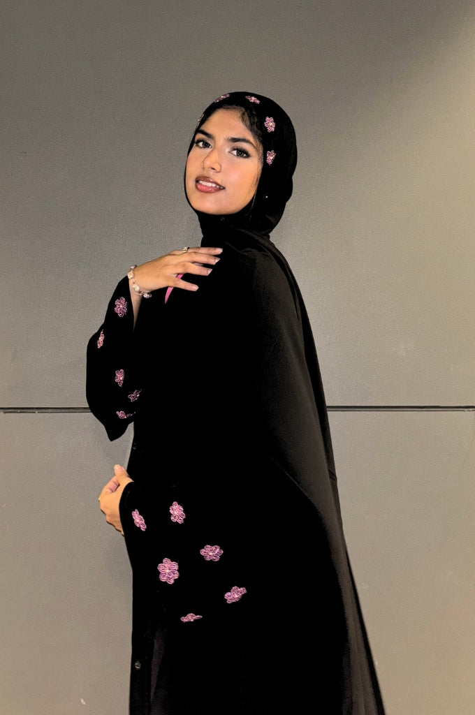 midnight orchid abaya without hijab women buy online India premium modest abaya
