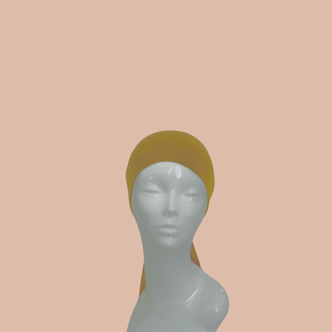 Mustard adjustable hijab cap soft breathable stretch undercap for hijab inner cap India
