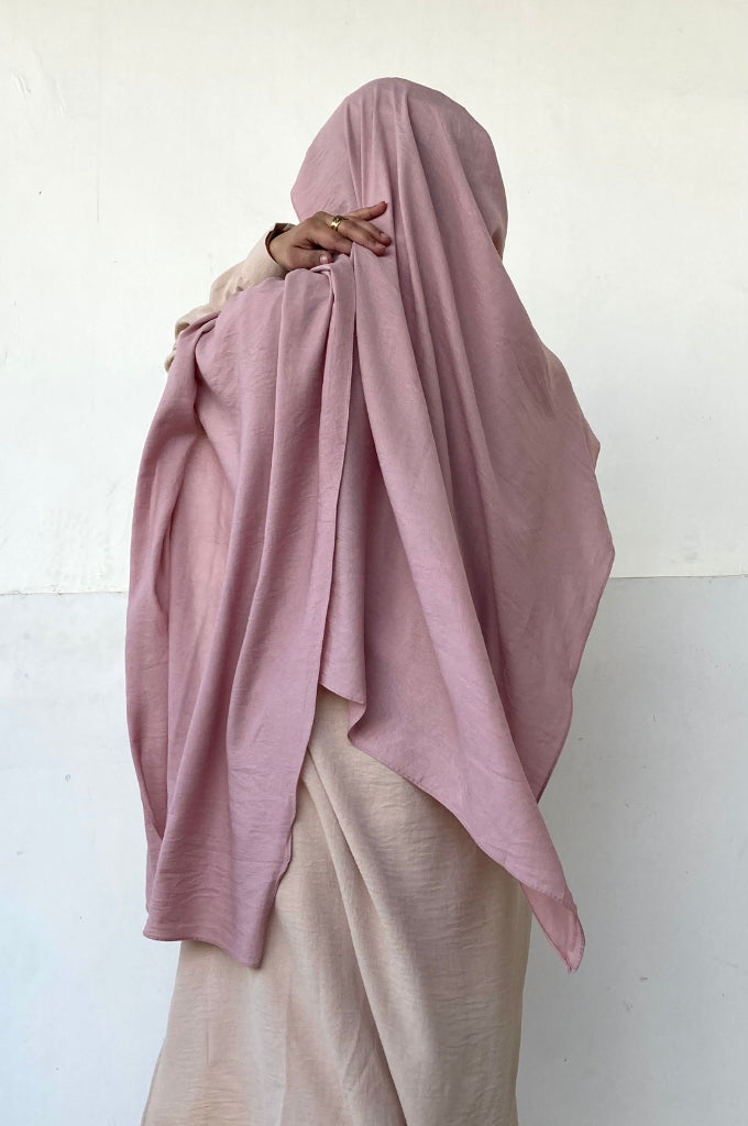 Malaysian Cotton Hijab - Nude Pink - Mawdeest