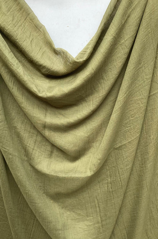 Olive green modal hijab – breathable soft premium lightweight modest scarf Mawdeest India
