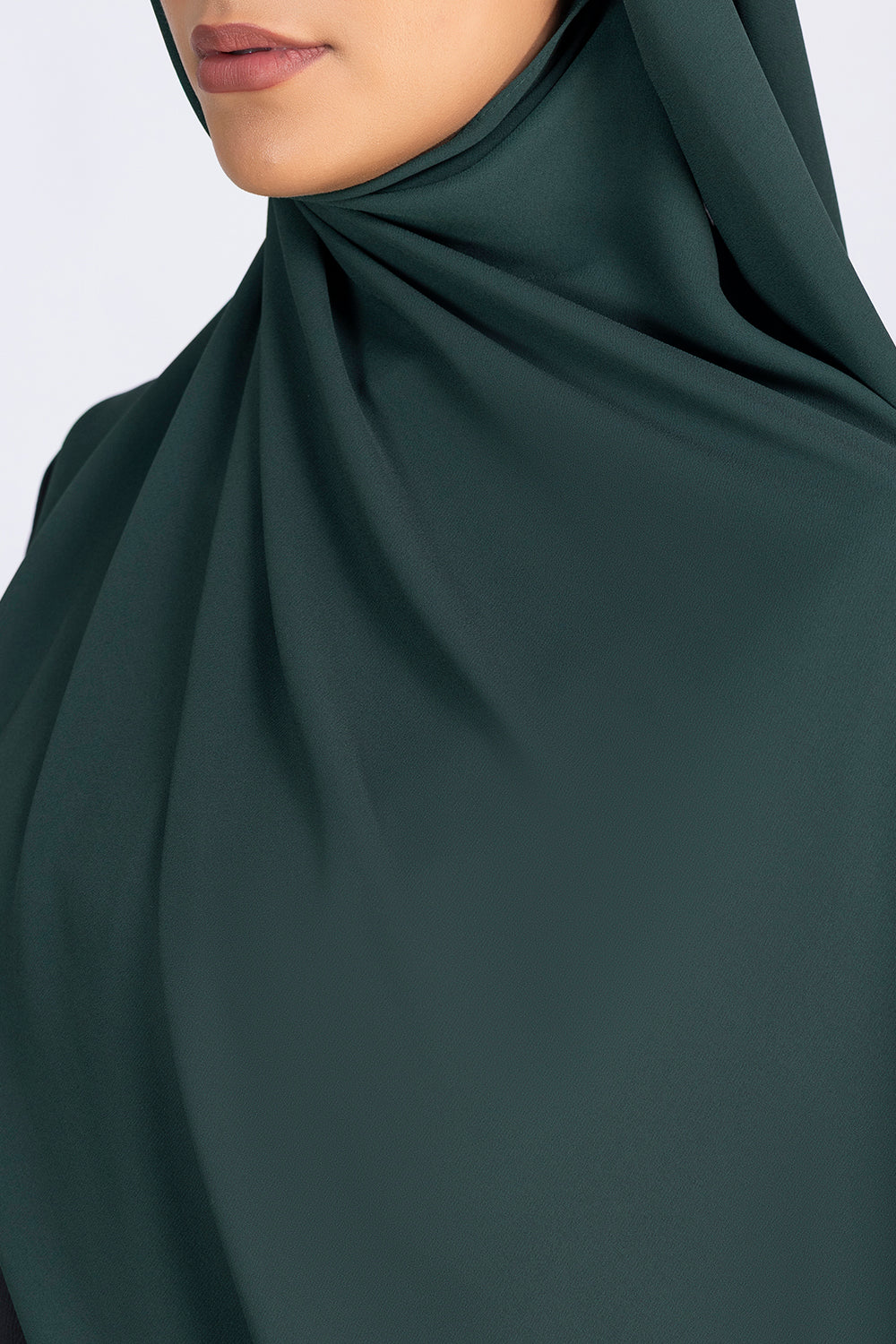 Buy dark Teal chiffon hijab online in India – Mawdeest
