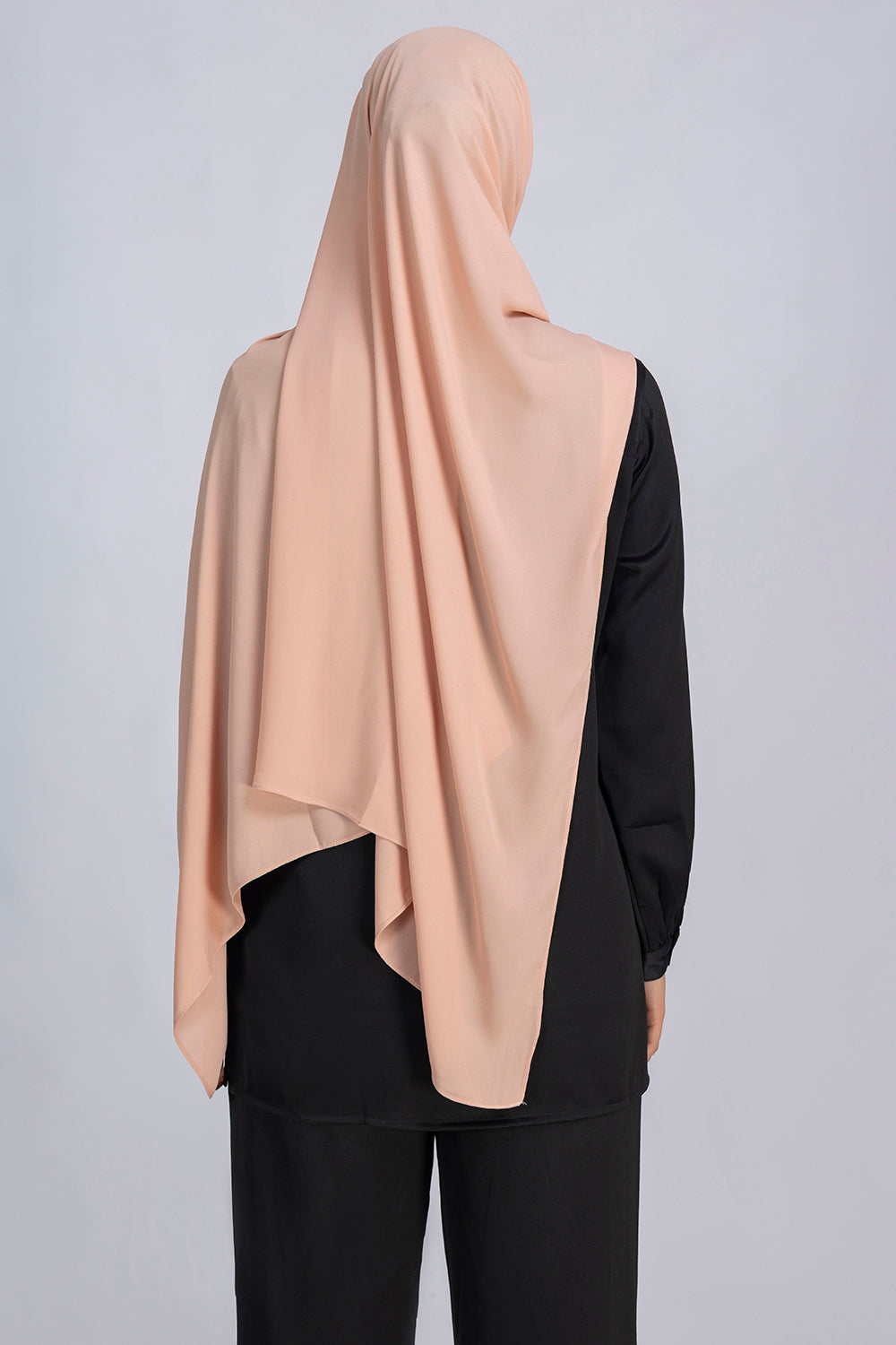 Rose tan chiffon hijab for women by Mawdeest

