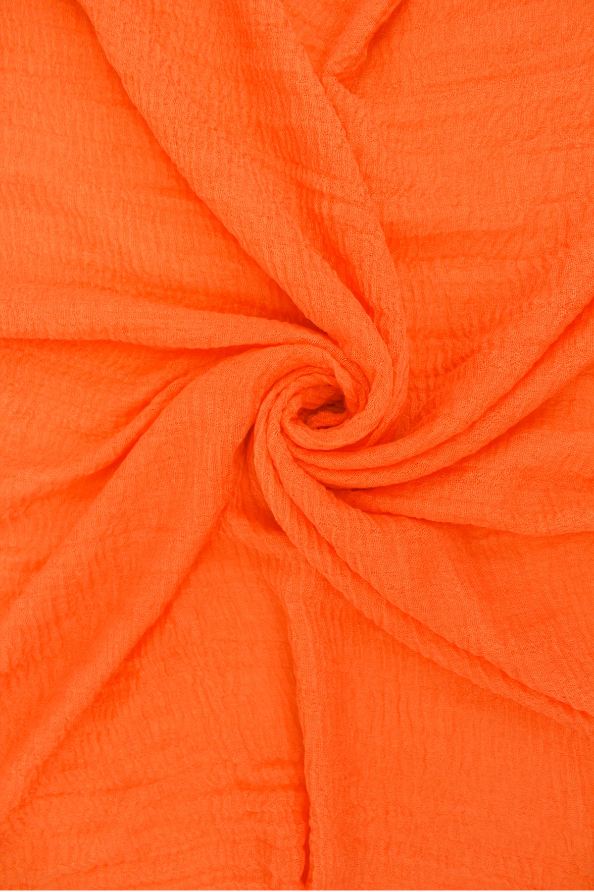 Cotton Crinkle Hijab - Orange