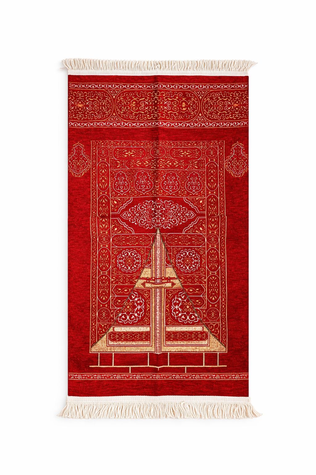 Red Noor lantern Turkish janamaz prayer mat Islamic namaz mat premium soft prayer mat India