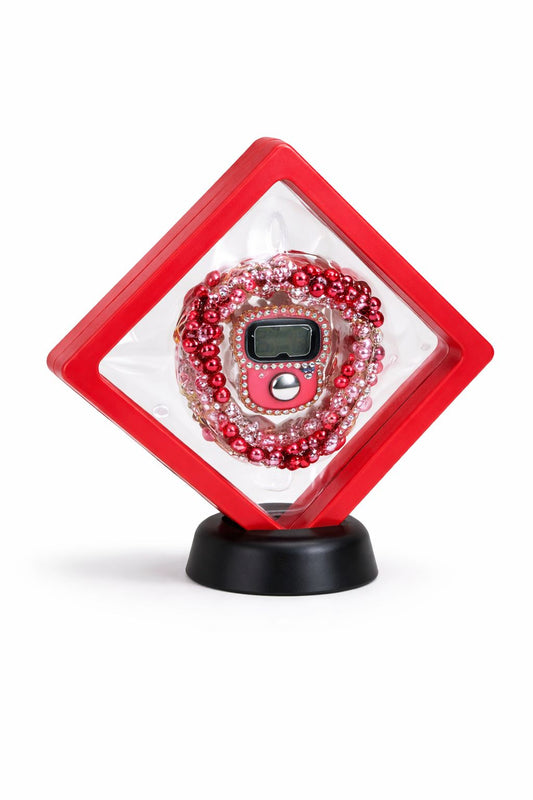 Red premium tasbih gift box with digital counter Islamic gift set for Ramadan Eid Umrah India
