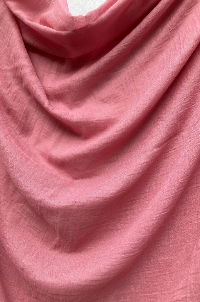 Salmon pink modal hijab for women – breathable soft lightweight premium scarf Mawdeest India
