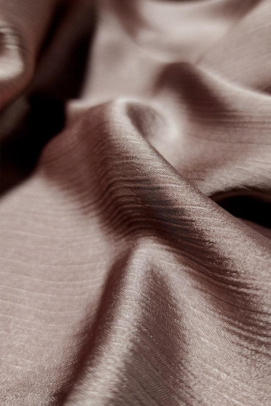 Crinkle Silk - Satin Hijab - Copper