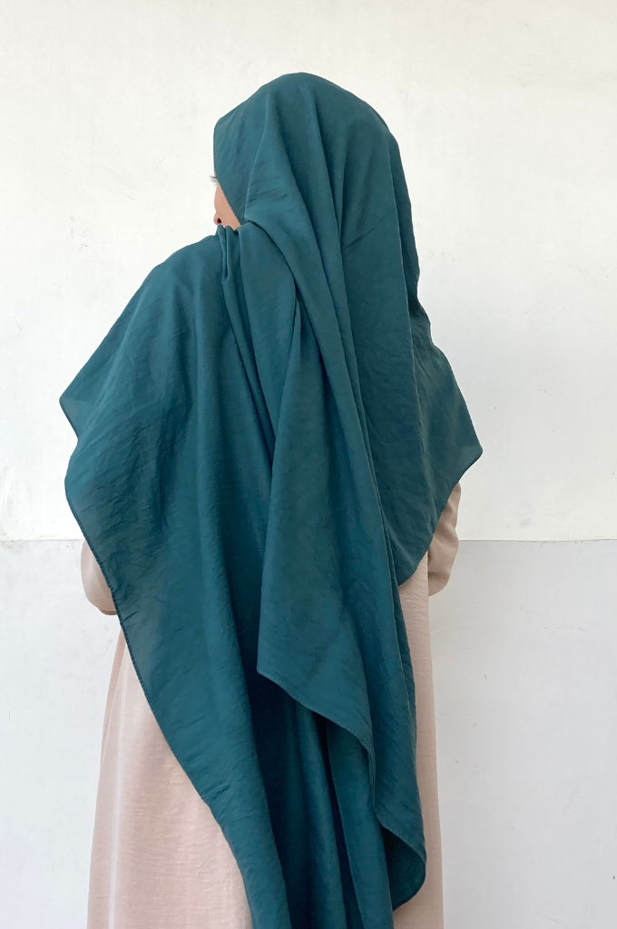 Malaysian Cotton Hijab - Teal Green - Mawdeest