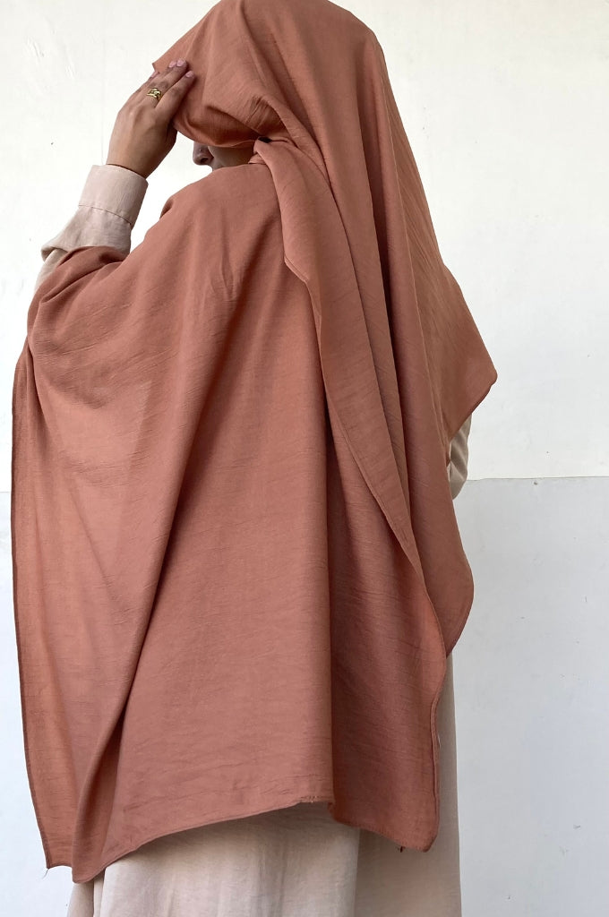 Malaysian Cotton Hijab - Terracotta - Mawdeest