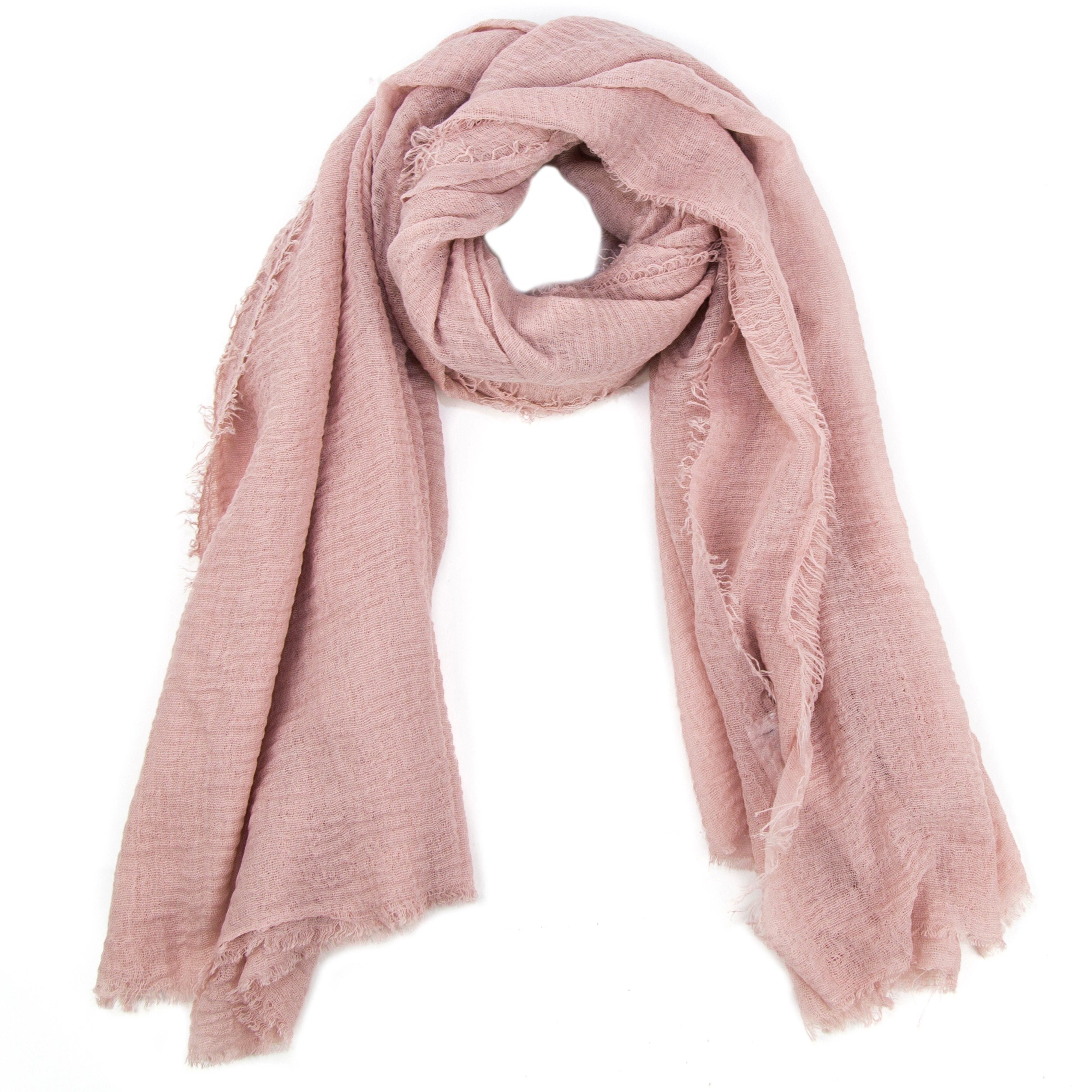 Cotton Crinkle Hijab - Soft Pink – Mawdeest