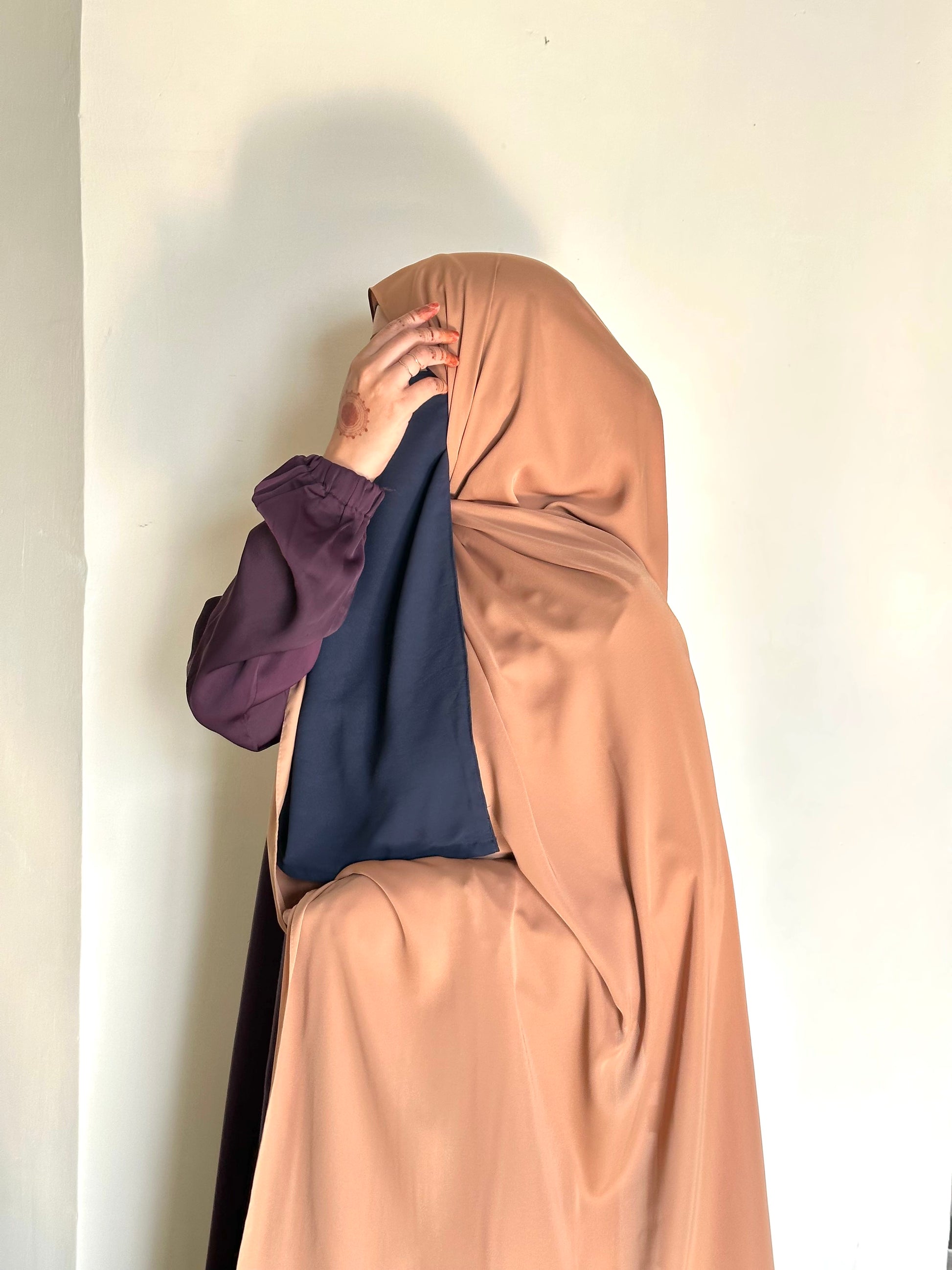 Turkish Chiffon Hijab - Caramel Brown - Mawdeest 