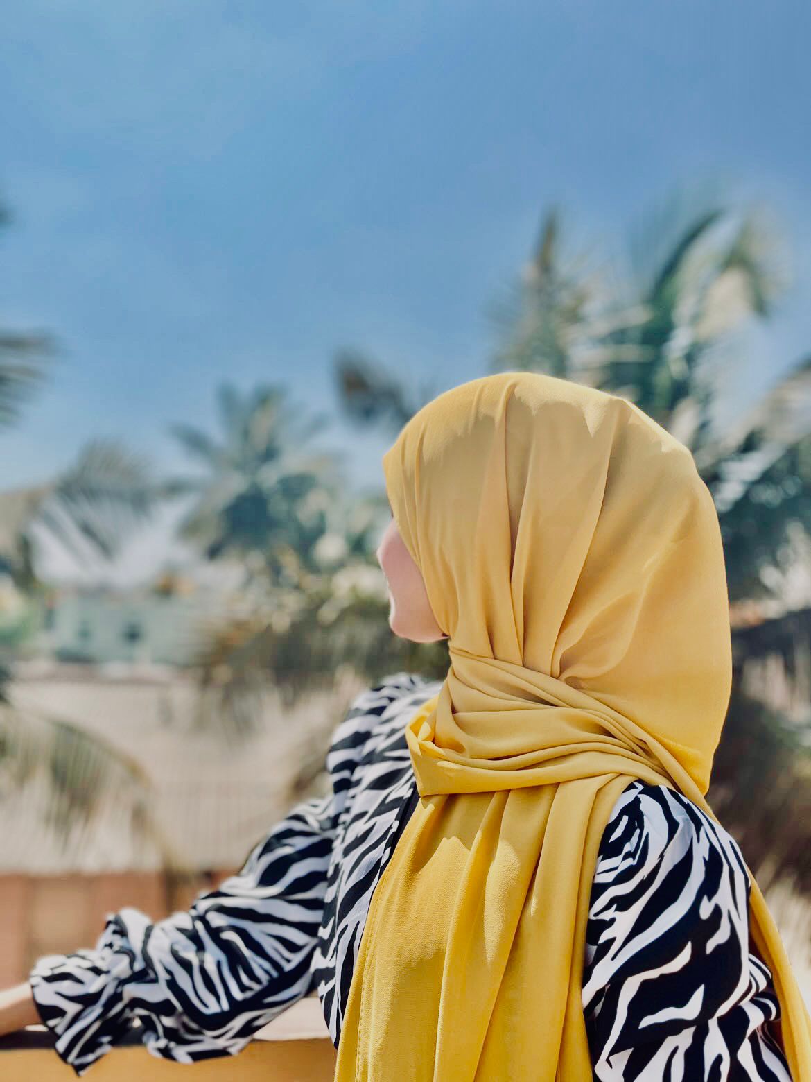 Premium Chiffon Hijab - Corn Yellow - Mawdeest 