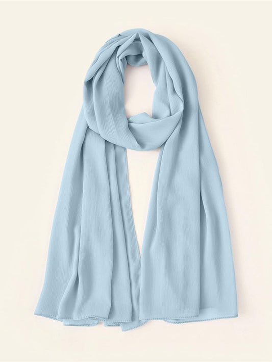 Premium Chiffon Hijab - Sky blue - Mawdeest 